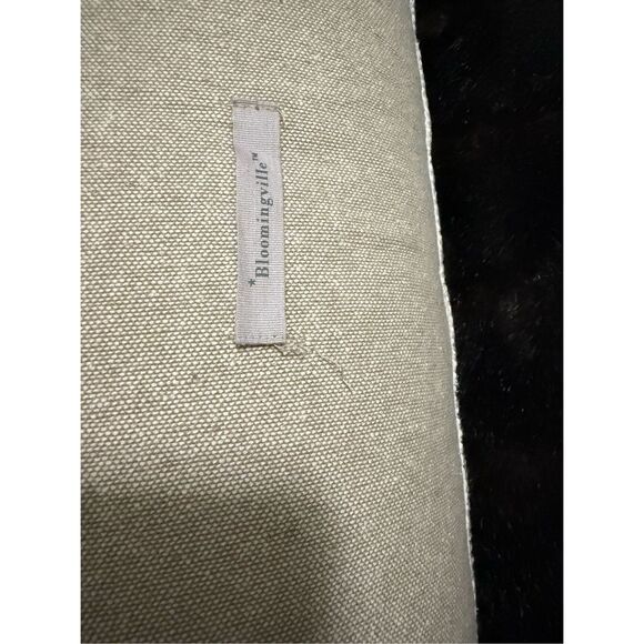 Bloomingville Jiyar Cushion, Black, Cotton lumbar abstract pillow - Picture 4 of 5